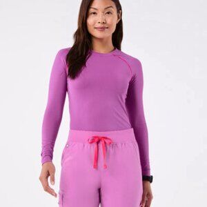 Figs Xxs Salita Underscrub striped Dark Pink Cloud